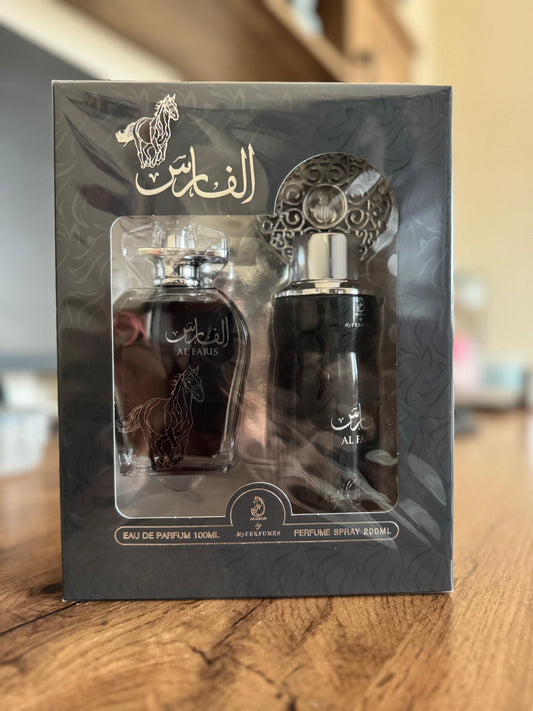 ARABIYAT Al Faris Edp 100Ml + Oriental Perfume Spray 200Ml, Gift Set For Men & Women